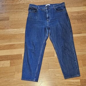 Abercrombie & Fitch Women's High-Rise Straight Leg Jeans - Dark Blue